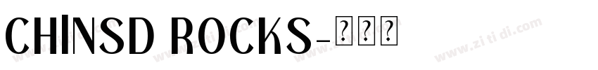 CHlNSD ROCKS字体转换